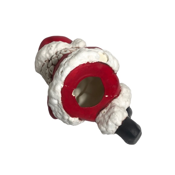 Handmade vintage ceramic sitting Mr. And Mrs. Claus - Picture 5 of 5